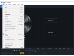 SOUND FORGE Audio Studio - edit-menu