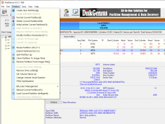 DiskGenius Free - partition-menu