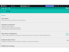 AC3 Player - settings-menu