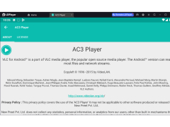 AC3 Player - about-application