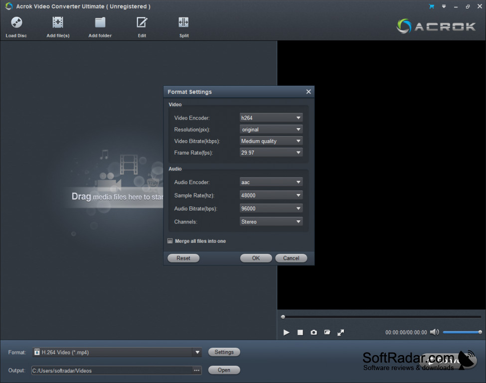 acrok video converter ultimate convert mkv audio tracks