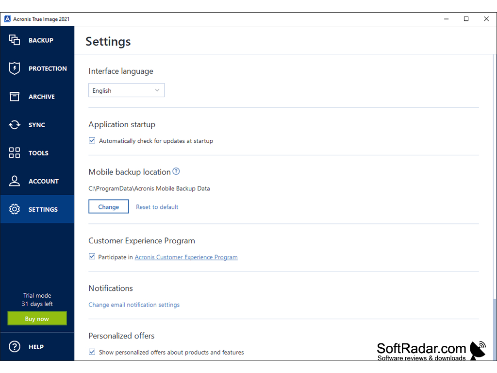 windows acronis true image 2019 parallels access