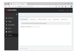 Acunetix Web Vulnerability Scanner - settings