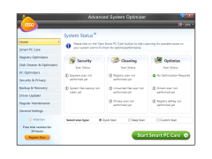 Advanced System Optimizer - main-screen