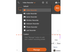 Aiseesoft Screen Recorder - options