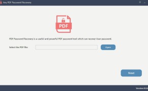 Any PDF Password Recovery - Screenshot 1
