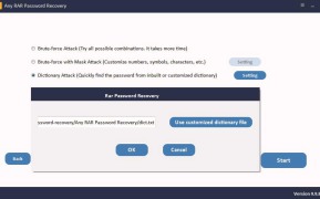 Any RAR Password Recovery - Screenshot 5