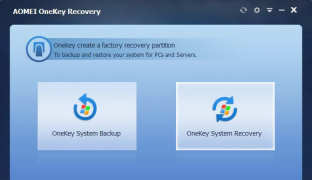 AOMEI OneKey Recovery - Screenshot 1
