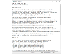 Apache Tomcat - readme