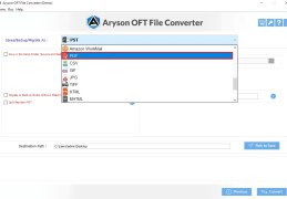 Aryson OFT File Converter - Screenshot 4