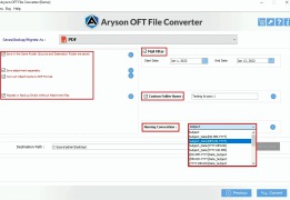 Aryson OFT File Converter - Screenshot 5