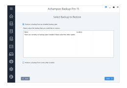 Ashampoo Backup Pro 11 - restore-data