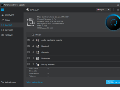 Ashampoo Driver Updater - backup