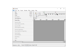 Audacity Portable - file-menu