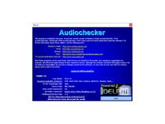 Audiochecker - about-application