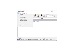 Audiograbber - file-menu