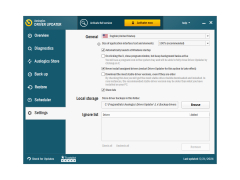 Auslogics Driver Updater - settings