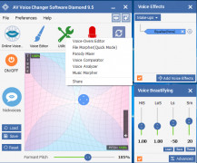 AV Voice Changer Software Diamond screenshot 2