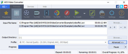 AVS Video Converter screenshot 1