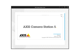 AXIS Camera Station - about-application