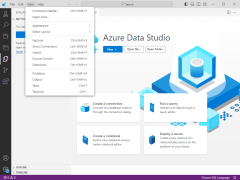 Azure Data Studio - view-menu