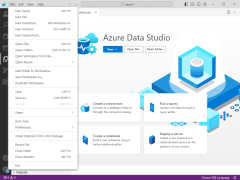 Azure Data Studio - file-menu