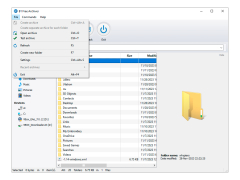 B1 Free Archiver - file-menu