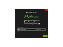 Bitcasa - welcome-screen