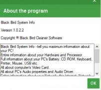 Black Bird System Info screenshot 1