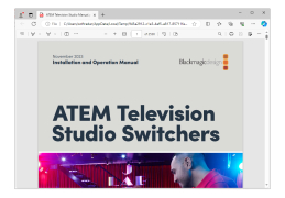 Blackmagic ATEM Switchers - installation-manual