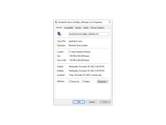 Bluetooth Driver Installer - properties