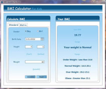 BMI Calculator for Kids screenshot 1