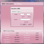 BMI Calculator for Women screenshot 1
