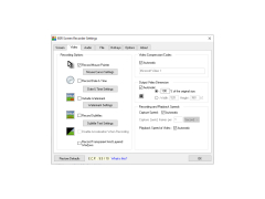 BSR Screen Recorder - options