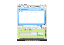CBR to PDF converter - main-screen