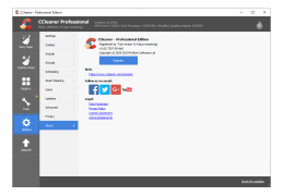 CCleaner Professional - about-application