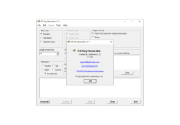 CD Key Generator - about-application