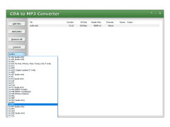 CDA to MP3 Converter - formats