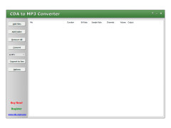 CDA to MP3 Converter - main-screen