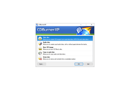 CDBurnerXP Portable - welcome-screen