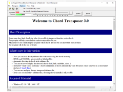 Chord Transposer - options-menu