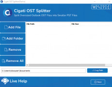 Cigati OST Splitter Tool screenshot 2
