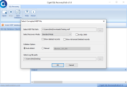 Cigati SQL Recovery screenshot 1