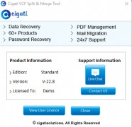 Cigati VCF Split and Merge Tool screenshot 2