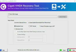 Cigati VHDX Recovery - Screenshot 3