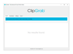 ClipGrab - main-screen-search-page