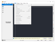 CodeLite - build-menu