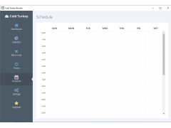 Cold Turkey Blocker - schedule