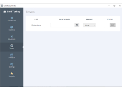 Cold Turkey Blocker - timer
