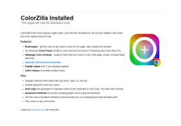 ColorZilla - welcome-screen